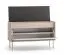 Garderobe Komplett Set | Farbe: Eiche Cremona / Kaschmir | Soft-Close | inkl. Samtpolster | Kommode | Spiegel | Schuhschrank | Garderobe mit acht Haken