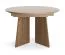 Esstisch ausziehbar | runder Speisetisch | 120-160 x 120 x 76 cm | ausziehbar auf 160 cm | Esszimmertisch | Farbe Nuss | ABS-Kanten | Belladere 09