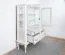 Vitrine Bignona 05, Farbe: Kiefer weiß - 158 x 125 x 42 cm (H x B x T)