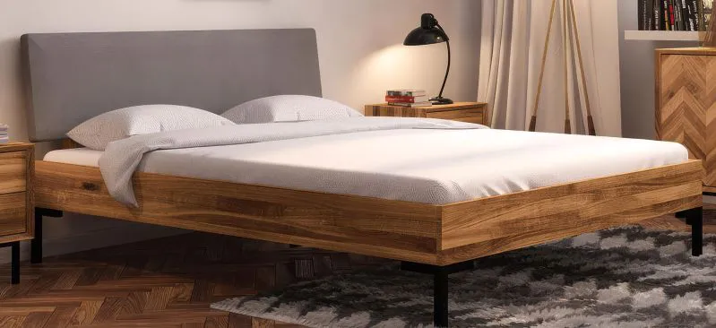 Doppelbett Kumeu 01 Kernbuche massiv geölt - Liegefläche: 180 x 200 cm (B x L)
