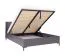 Doppelbett mit Stauraum Niel 19, Farbe: Eiche / Anthrazit - Liegefläche: 160 x 200 cm (B x L)