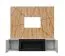 Wohnwand | Bio-Ethanol Kamin | Farbe: Perla Grau / Eiche Artisan | Push-to-open Funktion | Maße: 160 x 40 x 158 cm | Funktionalität & Komfort