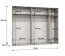 Kleiderschrank mit drei Kleiderstangen Korab 35, 2,5 Meter breit, drei Fächer, fünf Türen, Farbe: Eiche Artisan, Soft-Close-Funktion, Griffe: Kaschmir