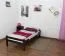 Kinderbett / Jugendbett "Easy Premium Line" K1/1n, Buche Vollholz massiv Schokobraun - Maße: 90 x 200 cm