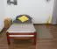 Kinderbett / Jugendbett "Easy Premium Line" K1/1n, Buche Vollholz massiv Kirschfarben - Maße: 90 x 200 cm