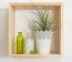 Hängeregal / Wandregal Kiefer massiv Vollholz natur Junco 291A - 40 x 40 x 20 cm (H x B x T)