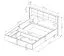 Schlafzimmer - Set B Jendouba | 3-teilig | Farbe: Kastanie / Anthrazit | Soft-Close-Funktion | Griffe & Beine: Metall | 1 Kommode | 2 Nachtkommoden