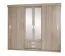 Schiebetürenschrank / Kleiderschrank Kikori 13, Farbe: Sonoma Eiche - Abmessungen: 210 x 250 x 62 cm (H x B x T)