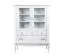 Vitrine Bignona 05, Farbe: Kiefer weiß - 158 x 125 x 42 cm (H x B x T)