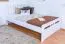 Jugendbett "Easy Premium Line" K8 inkl.1 Abdeckblende, 120 x 200 cm Buche Vollholz massiv weiß lackiert