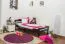 Kinderbett / Jugendbett "Easy Premium Line" K1/2n, Buche Vollholz massiv schokobraun lackiert - Liegefläche: 90 x 200 cm