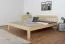 Doppelbett / Gästebett Kiefer massiv Vollholz natur 75, inkl. Lattenrost - 160 x 200 cm (B x L)