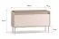 Schuhschrank | Farbe: Eiche Cremona / Kaschmir | Sitzbank | Maße: 90 x 34 x 55 cm | 1 Kipptür | inkl. Samtpolster | 3 Fächer | Metallbeine | für den Vorraum