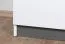 Kinderzimmer - Drehtürenschrank / Kleiderschrank Frank 01, Farbe: Weiß / Grau - 189 x 90 x 50 cm (H x B x T)