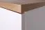 Kommode Panduros 09, Farbe: Kiefer Weiß / Eiche Braun - Abmessungen: 93 x 130 x 40 cm (H x B x T)