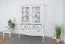 Vitrine Bignona 05, Farbe: Kiefer weiß - 158 x 125 x 42 cm (H x B x T)