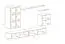 Schlichte Wohnwand Balestrand 18, Farbe: Schwarz - Abmessungen: 160 x 270 x 40 cm (H x B x T), mit Push-to-open Funktion