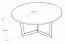 Couchtisch Granollers 02, Farbe: Schwarz Marmor - Abmessungen: 80 x 80 x 42 cm (B x T x H)