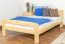 Kinderbett 120 x 200 cm | Massivholz: Kiefer | Natur Lackiert | inkl. Rollrost Abbildung