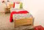 Kinderbett 80 x 200 cm | Massivholz: Kiefer | Natur Lackiert Abbildung