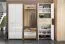 78 cm breiter Kleiderschrank mit 4 Türen, 6 Fächern und 2 Schubladen | Farbe: Beige | Tiefe: 36 cm Abbildung