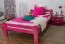 Massivholzbett Buche 120 x 200 cm Rosa Abbildung