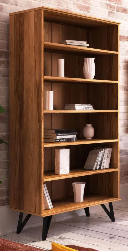 Regal Masterton 21 Kernbuche massiv geölt - Abmessungen: 185 x 91 x 45 cm (H x B x T)
