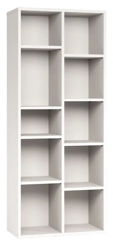 Regal Bellaco 48, Farbe: Weiß - Abmessungen: 187 x 76 x 38 cm (H x B x T)
