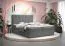 Modernes Boxspringbett Pirin 24, Farbe: Grau - Liegefläche: 160 x 200 cm (B x L), mit genügend Stauraum
