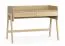 Schreibtisch | 2-stufige Höhenverstellung | Farbe: Eiche | zwei Schubladen | Höhenverstellbar | Maße: 121 x 60 x 86 cm | Soft-Close-Funktion