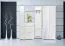 Schuhschrank Sabadell 08, Farbe: Weiß / Weiß Hochglanz - 108 x 60 x 38 cm (H x B x T)