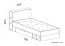 Kinderbett / Jugendbett "Geel" 18, Weiß / Türkis - Liegefläche: 90 x 200 (B x L)