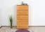 Kommode Kiefer massiv Vollholz Erlefarben Junco 141 - 123 x 60 x 42 cm (H x B x T)