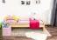 Kinderbett / Jugendbett Kiefer massiv Vollholz natur 82, inkl. Lattenrost - 100 x 200 cm (B x L)