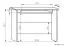 Schreibtisch Banjaran 27, Farbe: Erle - Abmessungen: 75 x 205 x 175 cm (H x B x T)