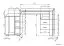 Schreibtisch Banjaran 34, Farbe: Erle - Abmessungen: 75 x 140 x 60 cm (H x B x T)