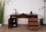 Büro Komplett - Set A Mojokerto, 5-teilig, Farbe: Walnuss / Schwarz
