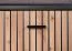 Elegante Garderobe Ringerike 07, Farbe: Anthrazit / Eiche Artisan - Abmessungen: 203 x 210 x 32 cm (H x B x T), mit drei Schubladen und 10 Fächern