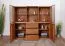 Vitrine Jussara 12, Farbe: Bernstein, Eiche teilmassiv – 150 x 178 x 42 cm (H x B x T)