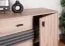 Kommode mit 5 Schubladen Niel 17, Farbe: Eiche / Anthrazit - Abmessungen: 95 x 135 x 40 cm (H x B x T)