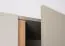 Moderner Kleiderschrank Fricourt 01, Mintgrün / Eiche dunkel, 195 x 145 x 50 cm, mit 9 Fächern und 2 Kleiderstangen, ABS-Kanten, robust und langlebig