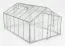 Gewächshaus - Glashaus Mangold XL12, gehärtetes Glas 4 mm, Grundfläche: 12,5 m² - Abmessungen: 430 x 290 cm (L x B)