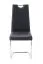 Eleganter Schwingstuhl Kigora 03, Farbe: Schwarz, Maße: 99 x 41,5 x 58 cm, einfaches und modernes Design, mit Mikrofaserstoff gepolstert