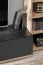 Wohnwand | Farbe: Eiche Ribbeck / Schwarz | Push-to-open Funktion | Maße: 240 x 40 x 127 cm | 11 Fächer | 1 Schrank | 1 Regal | 1 TV-Unterschrank | 1 Wandregal