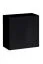 Elegante Wohnwand Balestrand 141, Farbe: Eiche Wotan / Schwarz - Abmessungen: 200 x 310 x 40 cm (H x B x T), mit 12 Fächern