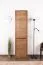 Drehtürenschrank / Kleiderschrank Selun 06, Farbe: Eiche Dunkelbraun - Abmessungen: 196 x 50 x 43 cm (H x B x T)