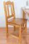 Stuhl Kiefer massiv Vollholz Erlefarben Junco 247 - Abmessungen: 93 x 44 x 43 cm (H x B x T)