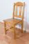 Stuhl Kiefer massiv Vollholz Erlefarben Junco 247 - Abmessungen: 93 x 44 x 43 cm (H x B x T)