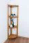 Regal / Eckregal Kiefer massiv Vollholz Erlefarben Junco 61 - Abmessungen: 125 x 40 x 30 cm (H x B x T)