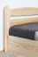 Einzelbett / Funktionsbett Kiefer massiv Vollholz natur 92, inkl. Lattenrost - 90 x 200 cm (B x T)
